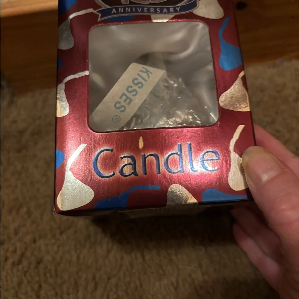 2007 100th Anniversary Silver Hershey Kiss Candle-NIB